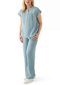 Women's Pull On Gauze Pants