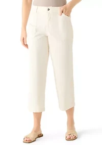 Women's Embroidered Cropped Pants