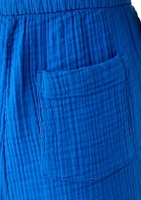 Women's Pull On Gauze Cropped Pants