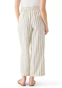 Women's Striped Mid-Rise Pants