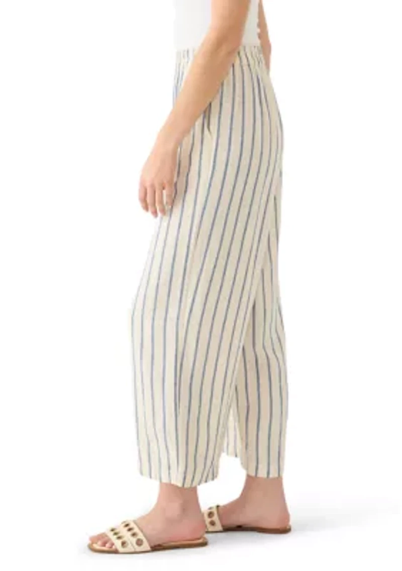 Women's Striped Mid-Rise Pants