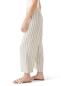 Women's Striped Mid-Rise Pants