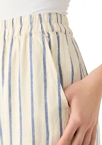 Women's Striped Mid-Rise Pants