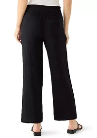 Women's Pull On Gauze Cropped Pants