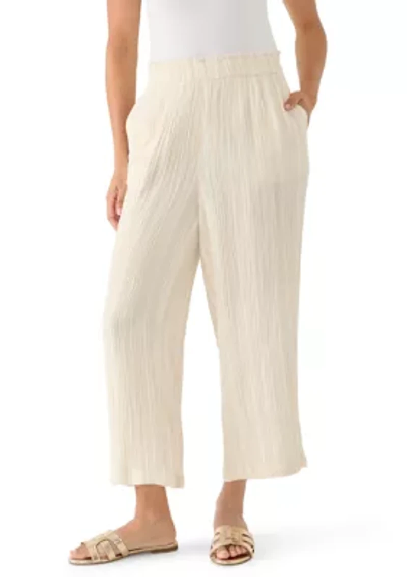 Women's Gauze Cropped Pants