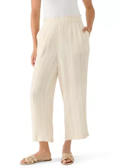 Women's Gauze Cropped Pants