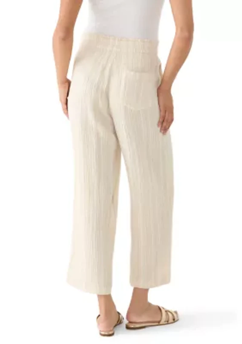 Women's Gauze Cropped Pants