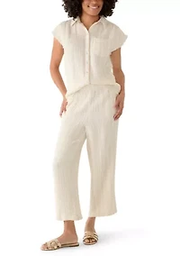 Women's Gauze Cropped Pants