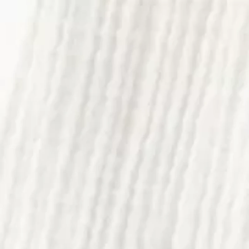 Women's 3/4 Sleeve Tie Front Embroidered Gauze Top