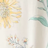 Women's 3/4 Sleeve Printed Mixed Top