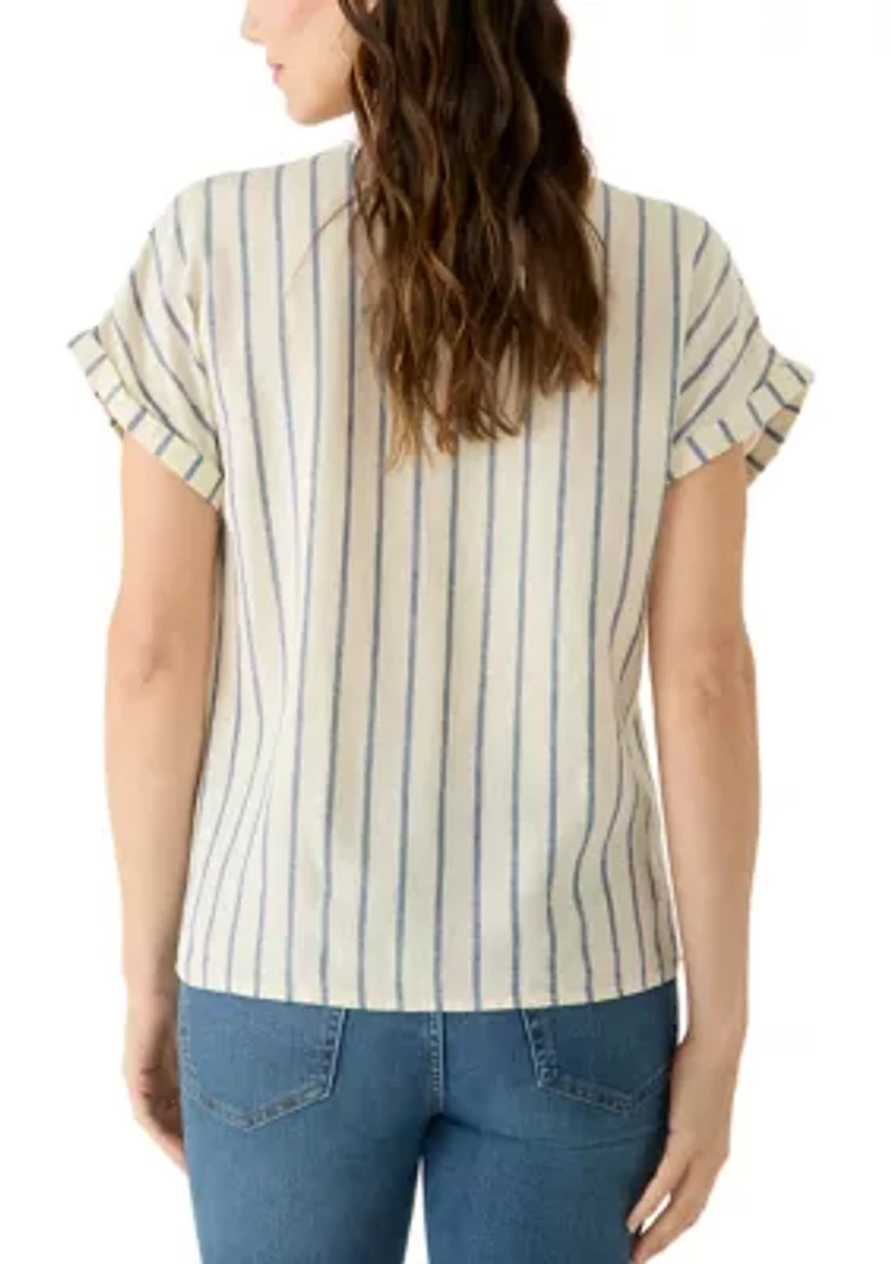 Women's Shirred Shoulder Top