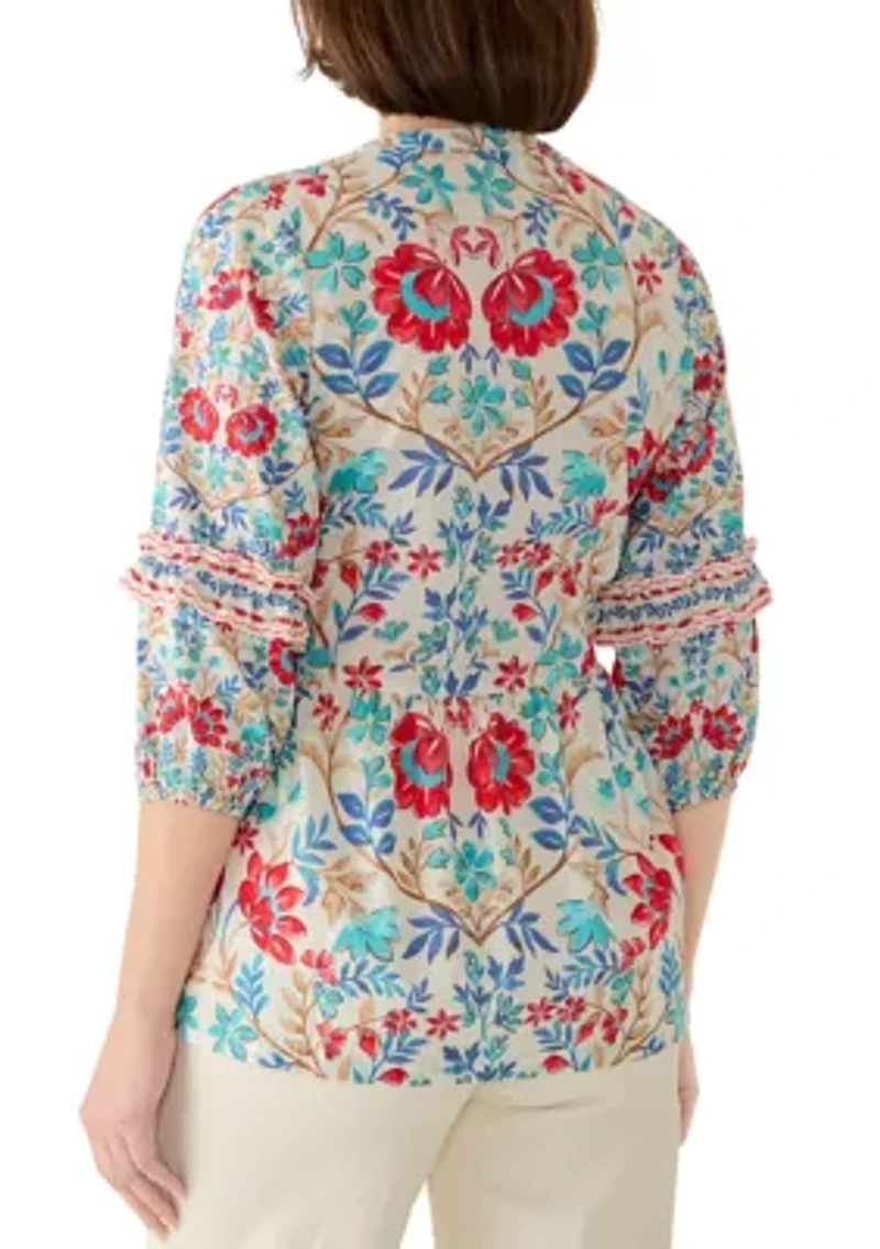 Women's Cinched Waist Tunic Top