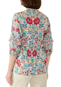 Women's Cinched Waist Tunic Top