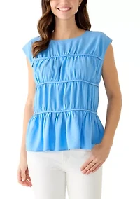 Women's Sleeveless Tiered Top