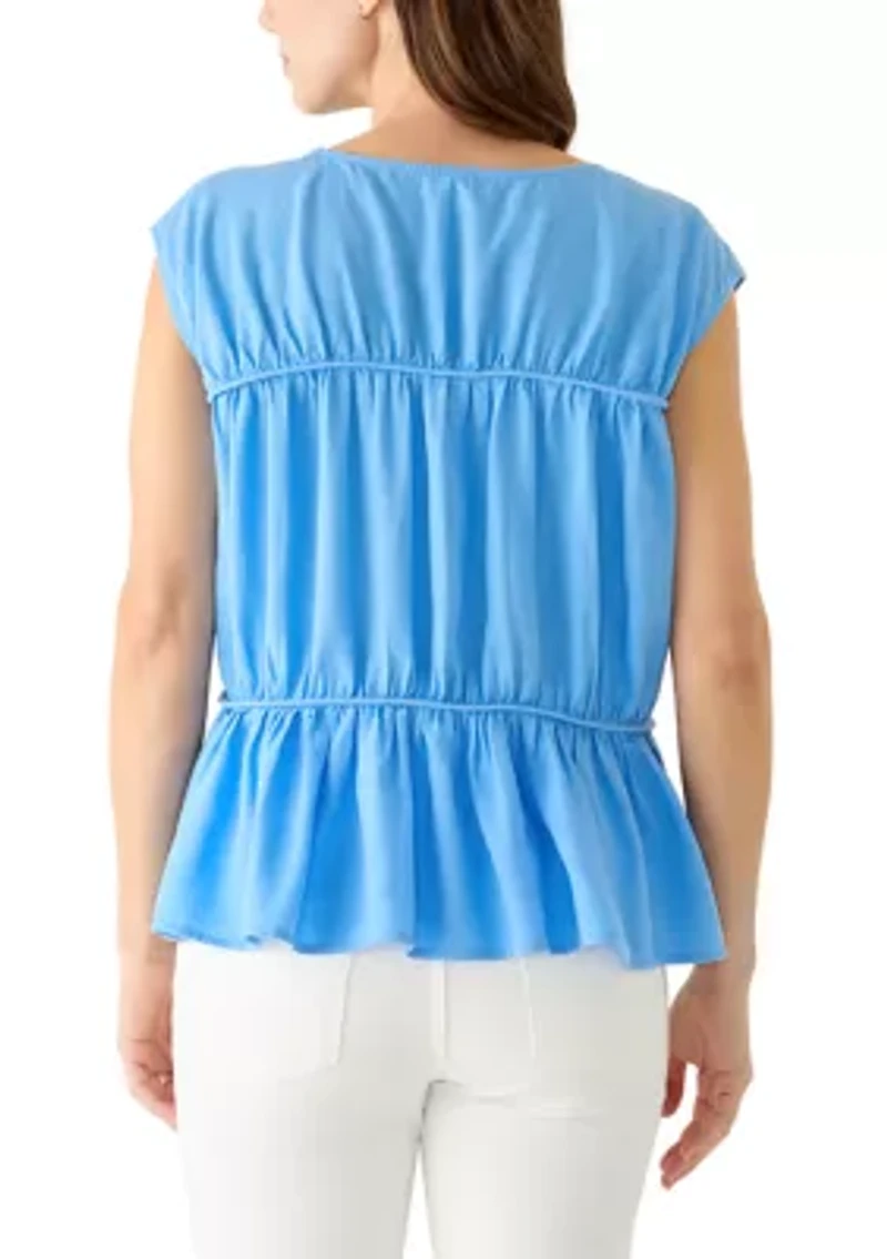 Women's Sleeveless Tiered Top