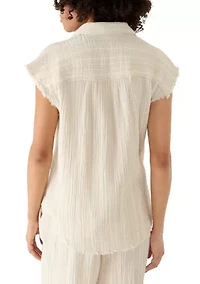 Women's Oversized Gauze Shirt