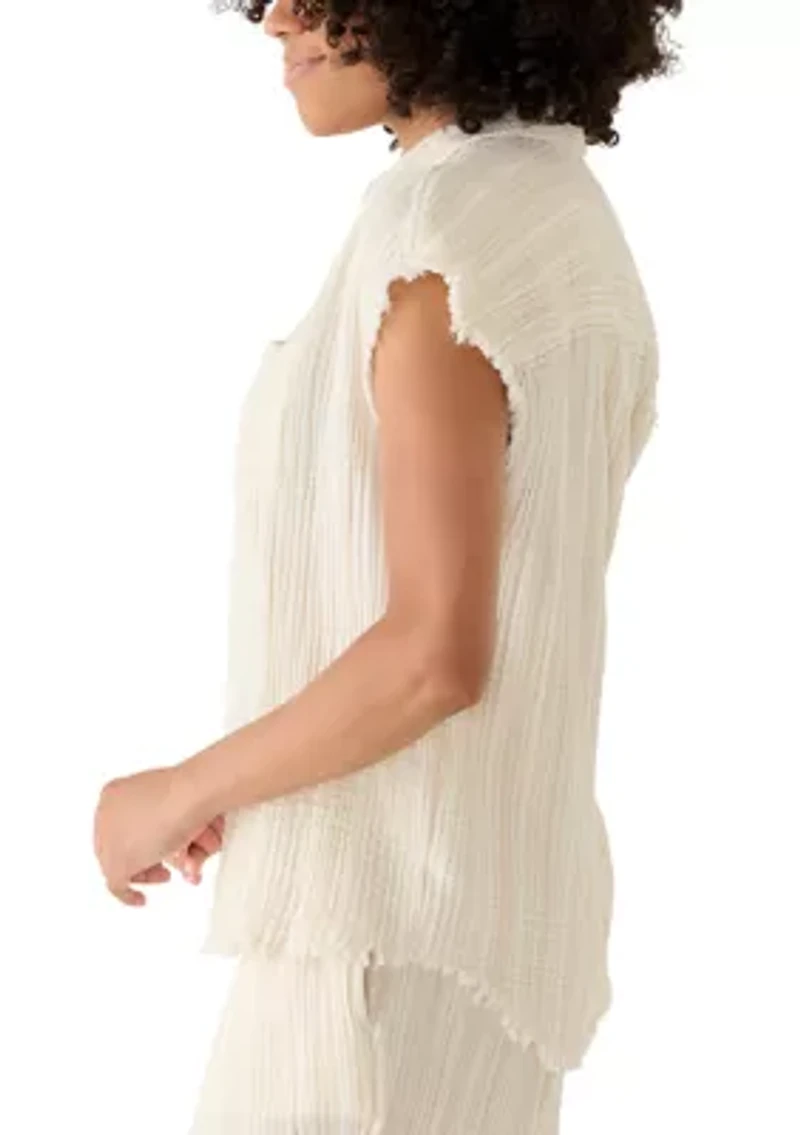 Women's Oversized Gauze Shirt