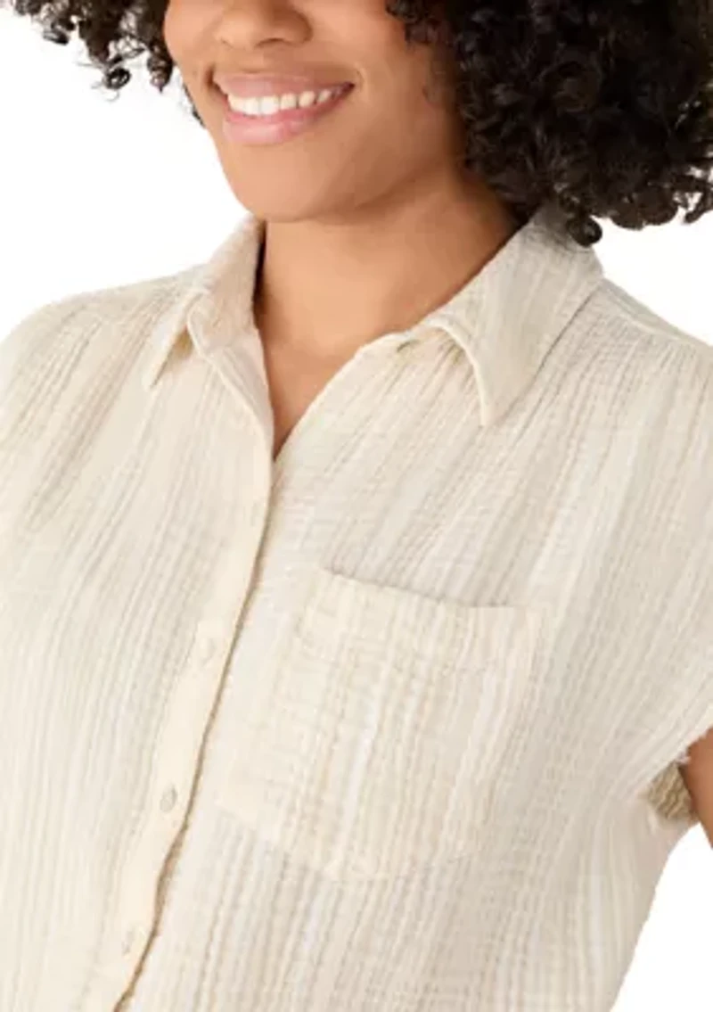 Women's Oversized Gauze Shirt