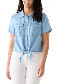 Women's Tie Front Camp Shirt