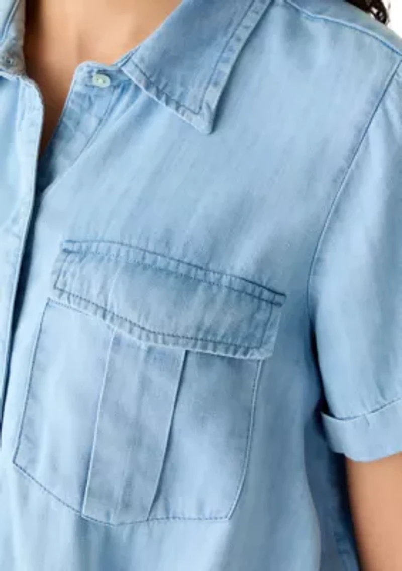 Women's Tie Front Camp Shirt