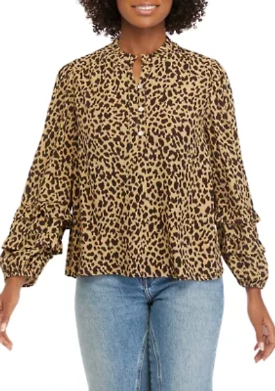 Petite Printed Blouse