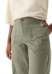Petite High Rise Wide Leg Pants