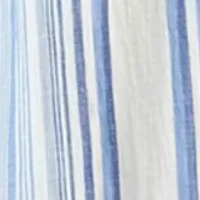 Petite Flutter Sleeve Yarn Dyed Midi Dress