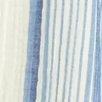 Petite Shirred Neck Striped Top