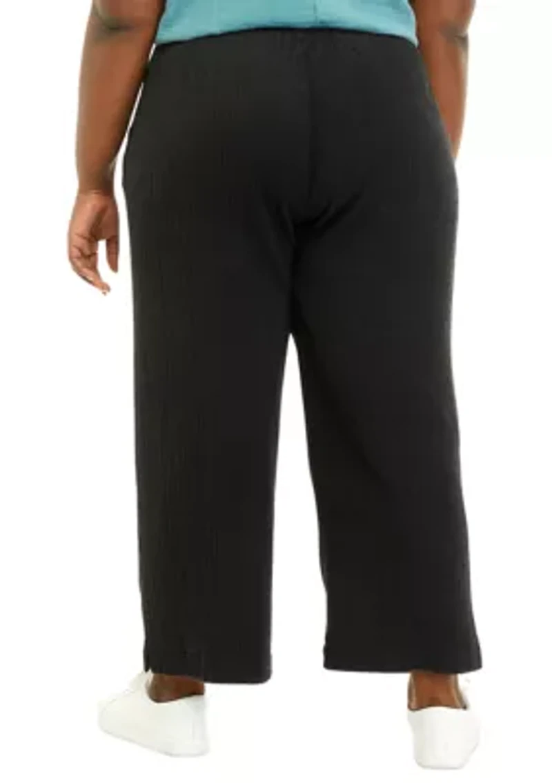 Plus Cotton Gauze Ankle Pants