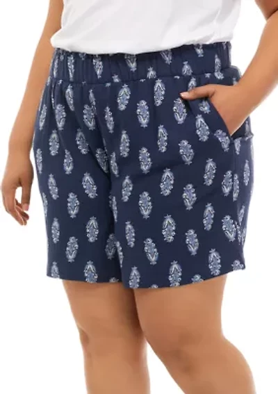 Plus Cotton Gauze Shorts