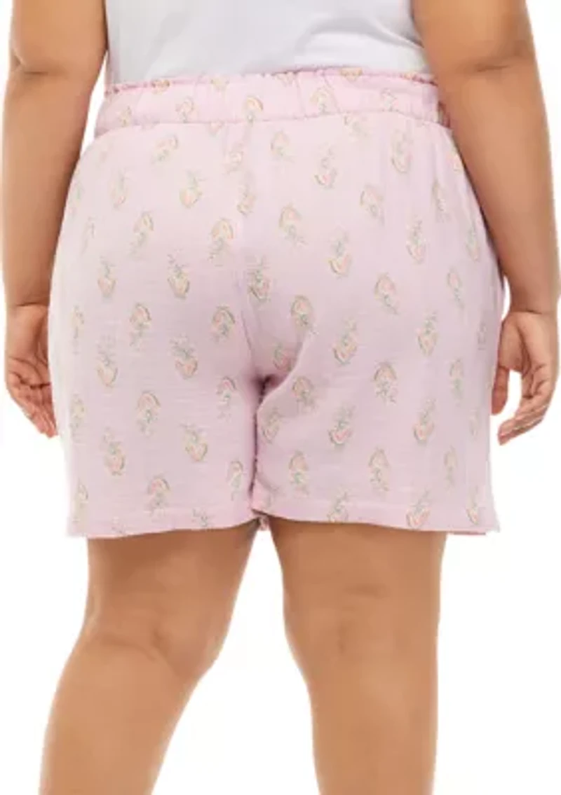 Plus Cotton Gauze Shorts