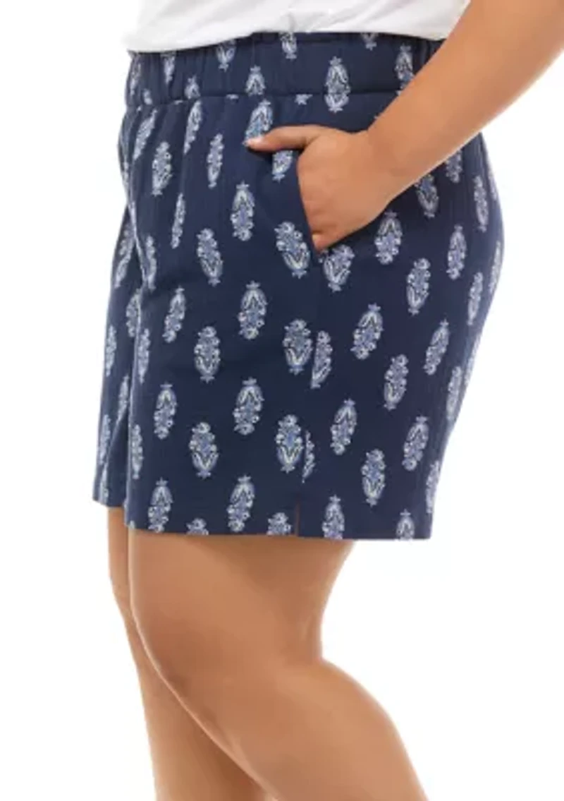 Plus Cotton Gauze Shorts