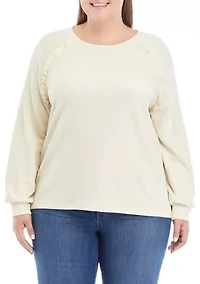 Plus Ruffle Swing T-Shirt