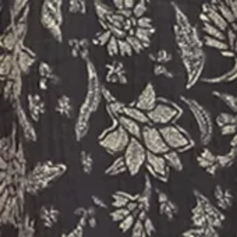 Plus Flutter Sleeve Printed Dress