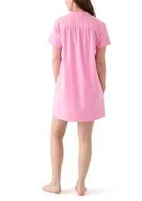 Women's Short Sleeve Popover Swim Cover Up