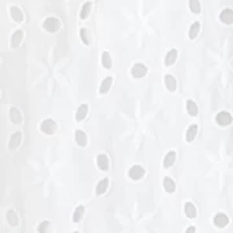 Women's Long Sleeve Eyelet Dress Cover Up