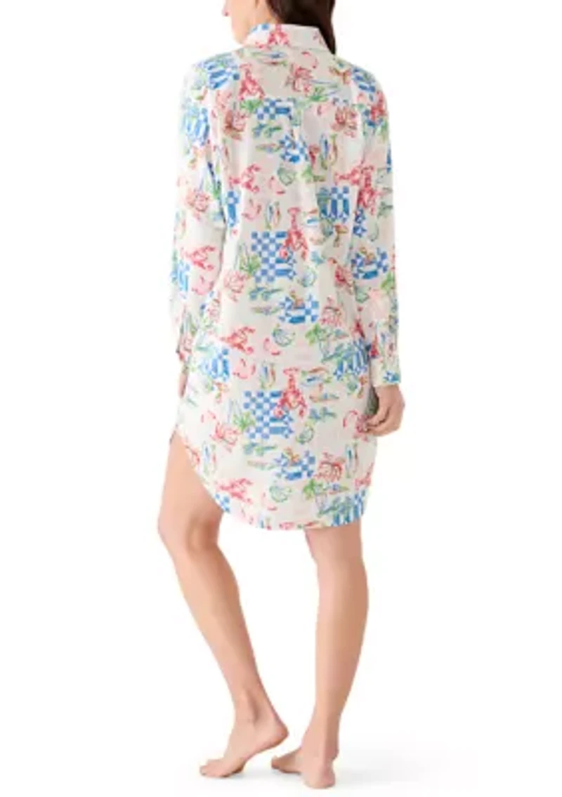 Women's Button Down Cover Up Dress
