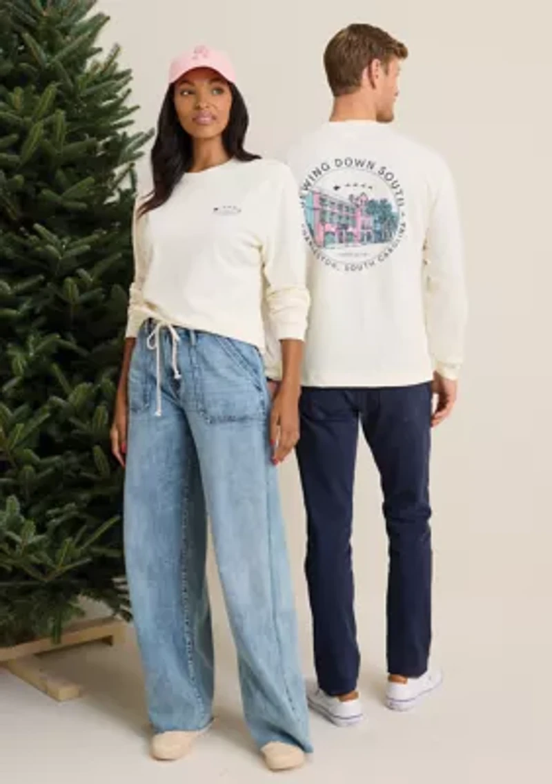 Sewing Down South x Crown & Ivy™ Cooper Long Sleeve Graphic T-Shirt