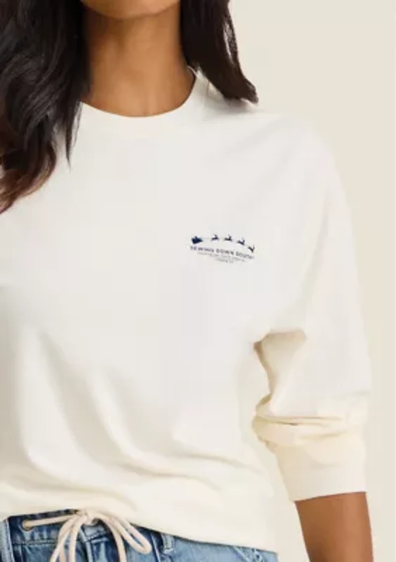 Sewing Down South x Crown & Ivy™ Cooper Long Sleeve Graphic T-Shirt