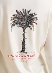 Sewing Down South x Crown & Ivy™ Cooper Long Sleeve Graphic T-Shirt