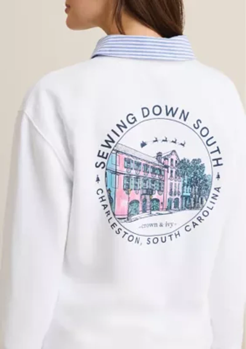 Sewing Down South x Crown & Ivy™ Sew Cozy Graphic Sweatshirt