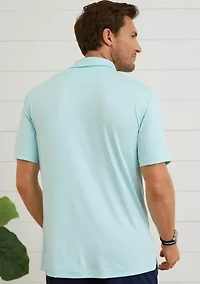 Sewing Down South x Crown & Ivy™ Wentworth Solid Short Sleeve Performance Polo Shirt