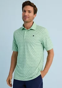 Sewing Down South x Crown & Ivy™ Calhoun Printed Short Sleeve Performance Polo Shirt