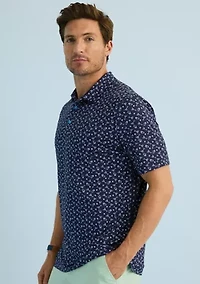 Sewing Down South x Crown & Ivy™ Calhoun Printed Short Sleeve Performance Polo Shirt
