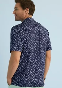 Sewing Down South x Crown & Ivy™ Calhoun Printed Short Sleeve Performance Polo Shirt