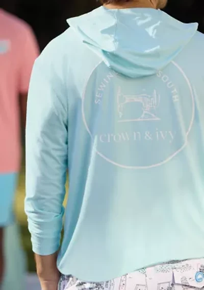 Sewing Down South x Crown & Ivy™ Craig Long Sleeve Performance Hoodie