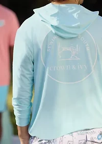 Sewing Down South x Crown & Ivy™ Craig Long Sleeve Performance Hoodie