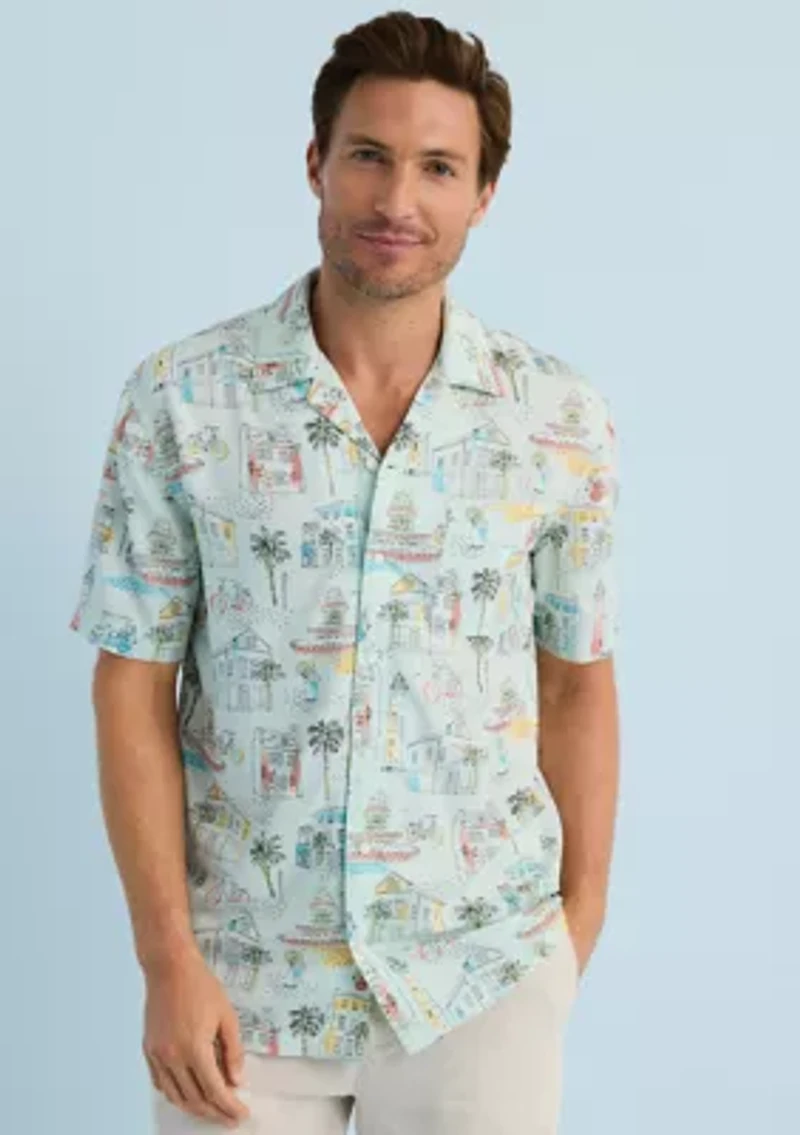 Sewing Down South x Crown & Ivy™ Freddie Short Sleeve Button Front Shirt