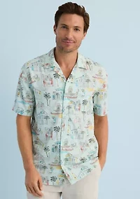 Sewing Down South x Crown & Ivy™ Freddie Short Sleeve Button Front Shirt