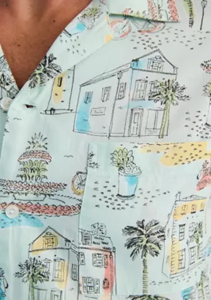 Sewing Down South x Crown & Ivy™ Freddie Short Sleeve Button Front Shirt